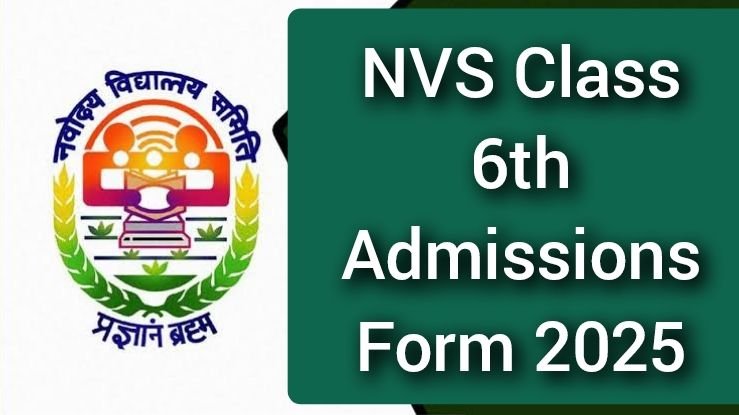 NVS Class 6th Admissions Form 2024