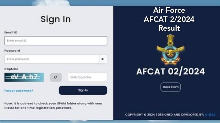 Air Force AFCAT 2/2024 Result