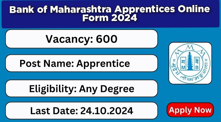 Bank of Maharashtra Apprentices Online Form 2024